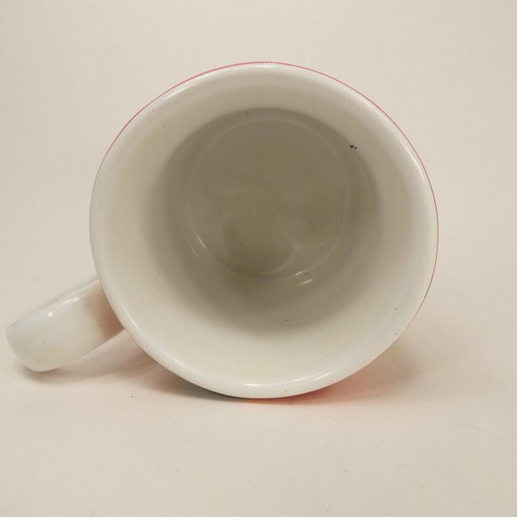 Mickey Mouse Red Ceramic Coffee Mug Handle-Shapes Mickey Silhouette Face UEJYY - Picture 8 of 15